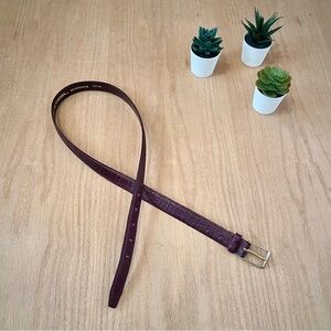 STEEL Hornback Crocodile / Alligator Belt with Solid Brass Buckle